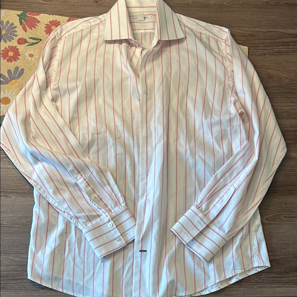 Banana Republic Pink Dress Shirt Classic Formal Style